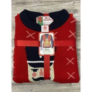 Ugly Christmas Sweater Nutcracker Crushin It Soldier Sz M
